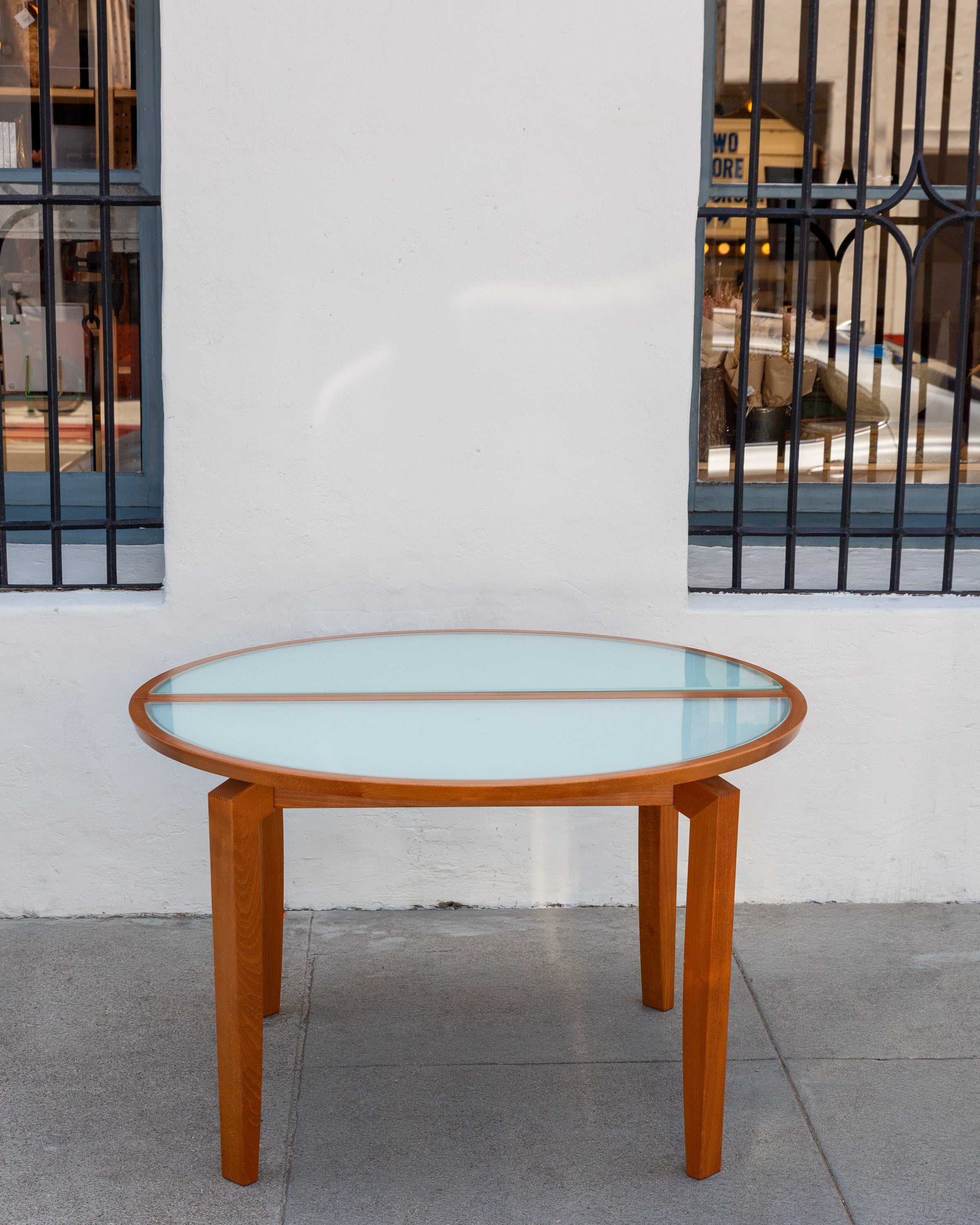 Modernist Dining Table with One Leaf