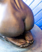 Large Female Bronze Statue "Into While"