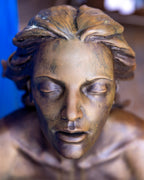 Large Female Bronze Statue "Into While"