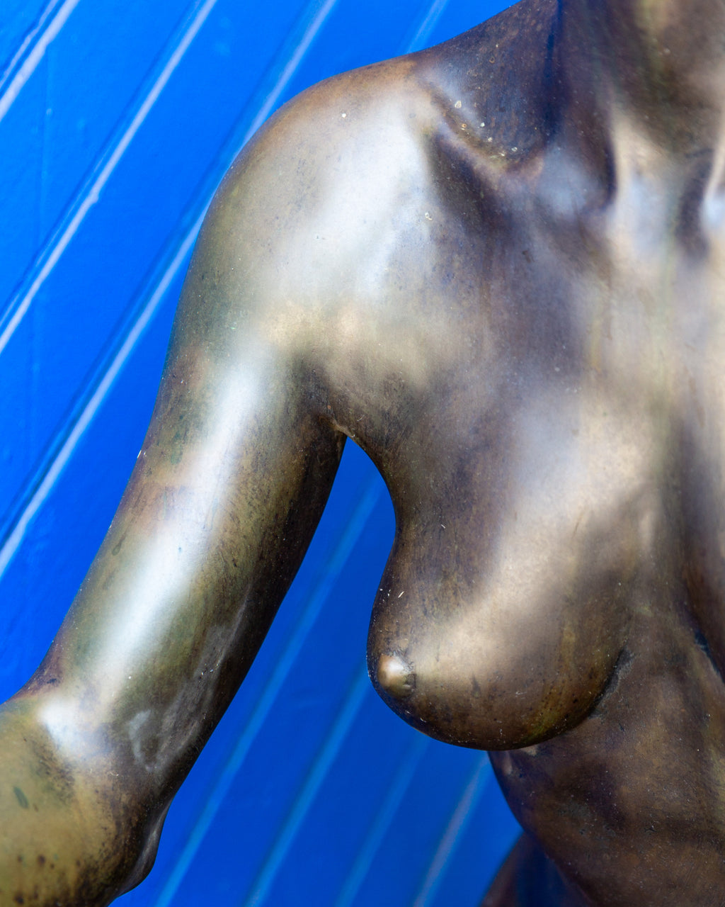 Large Female Bronze Statue "Into While"
