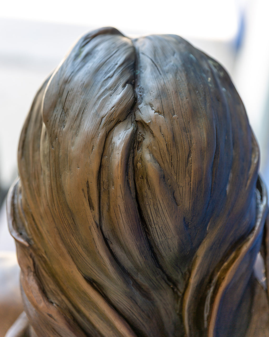 Large Female Bronze Statue "Into While"