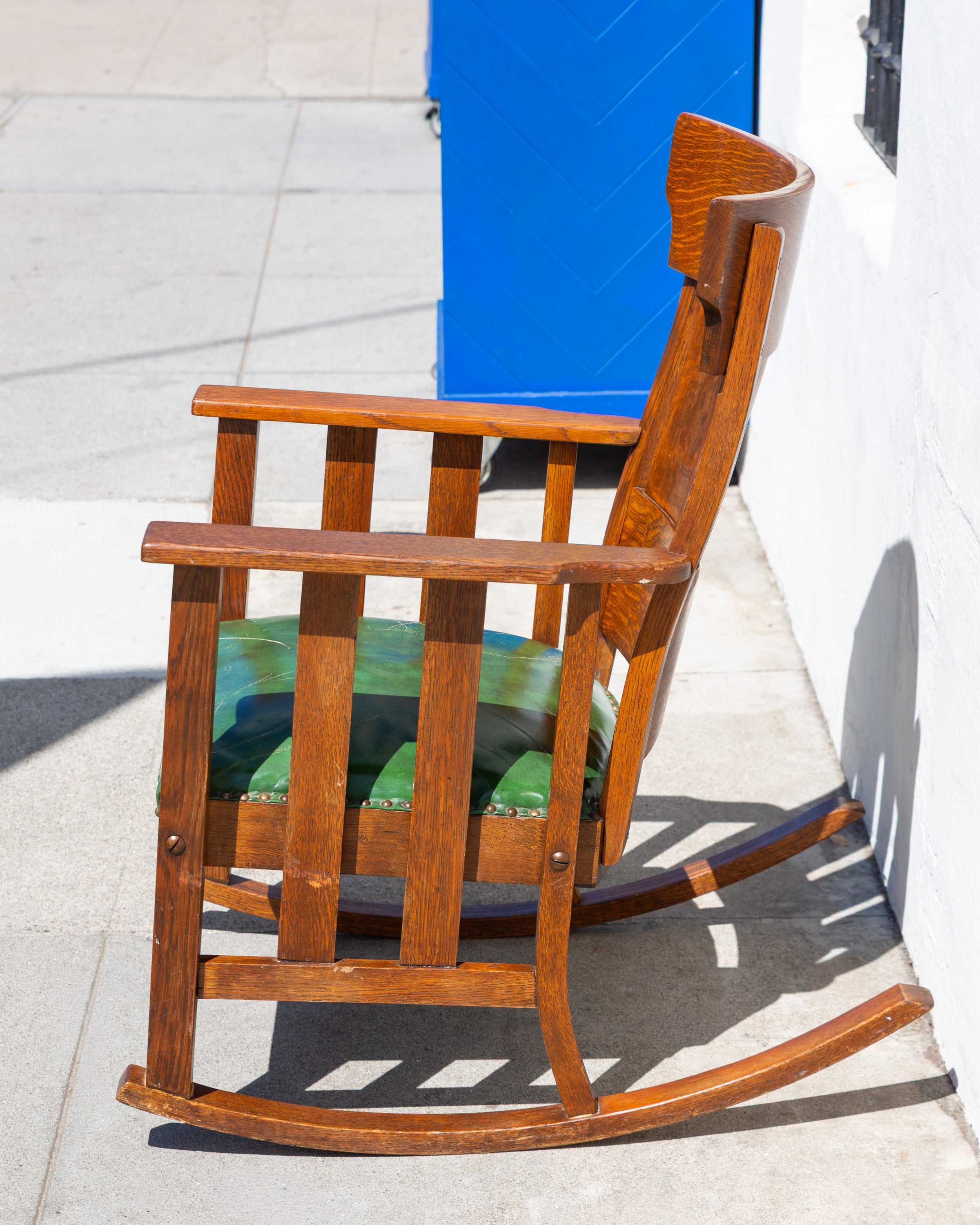 Antique Mission Style Oak Rocking Chair