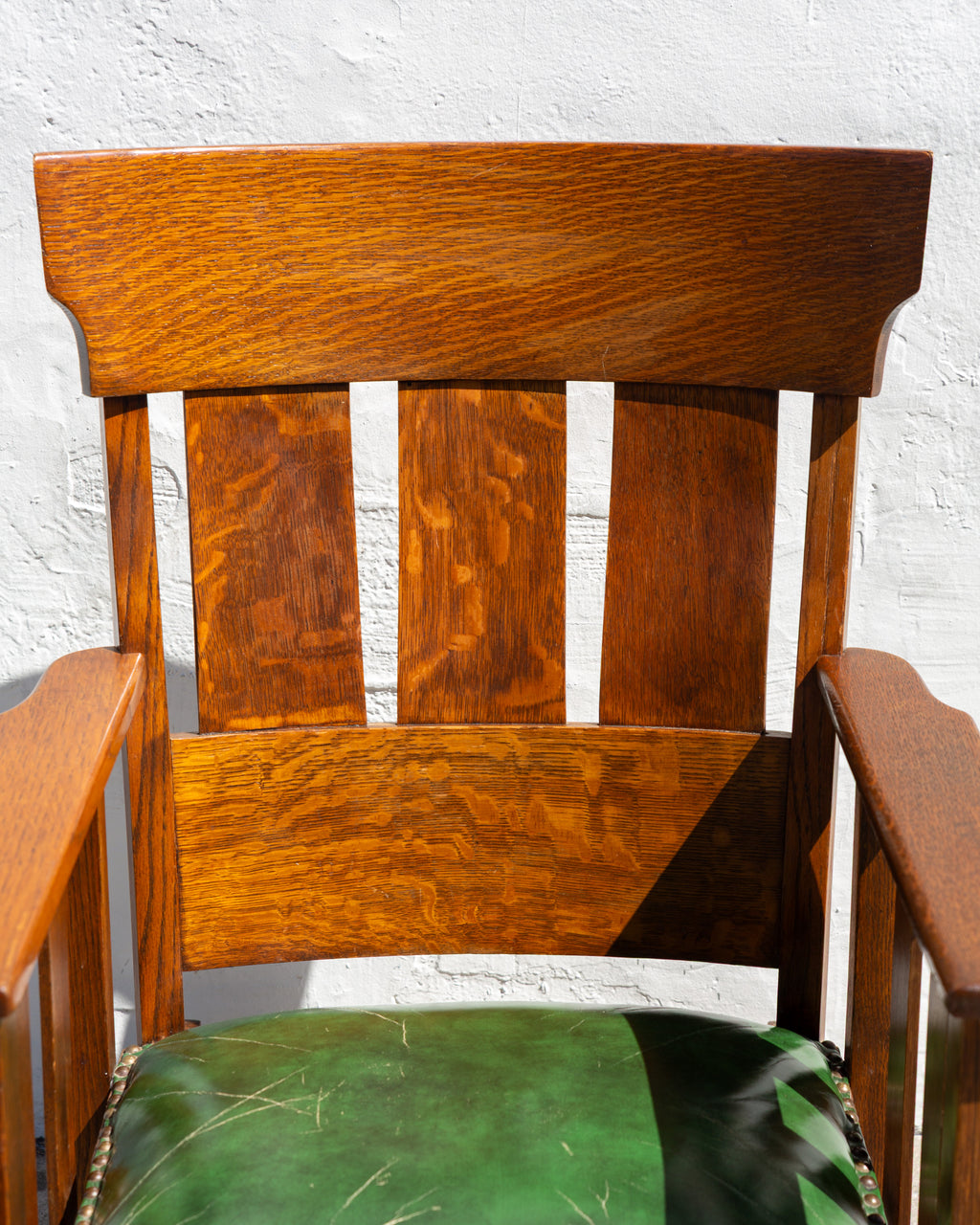 Antique Mission Style Oak Rocking Chair