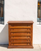 Antique 6 Drawer Wood Cabinet