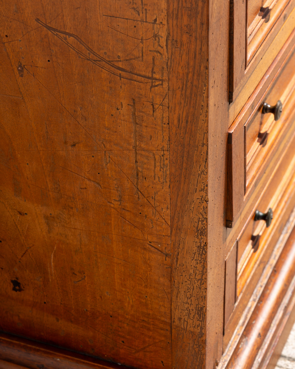 Antique 6 Drawer Wood Cabinet