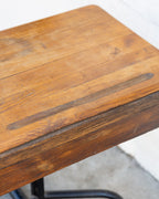 Jean Prouvé Mid-Century Student Desk in Oak and Enameled Steel