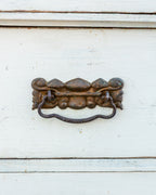 1920s Distressed White Three Drawer Chest