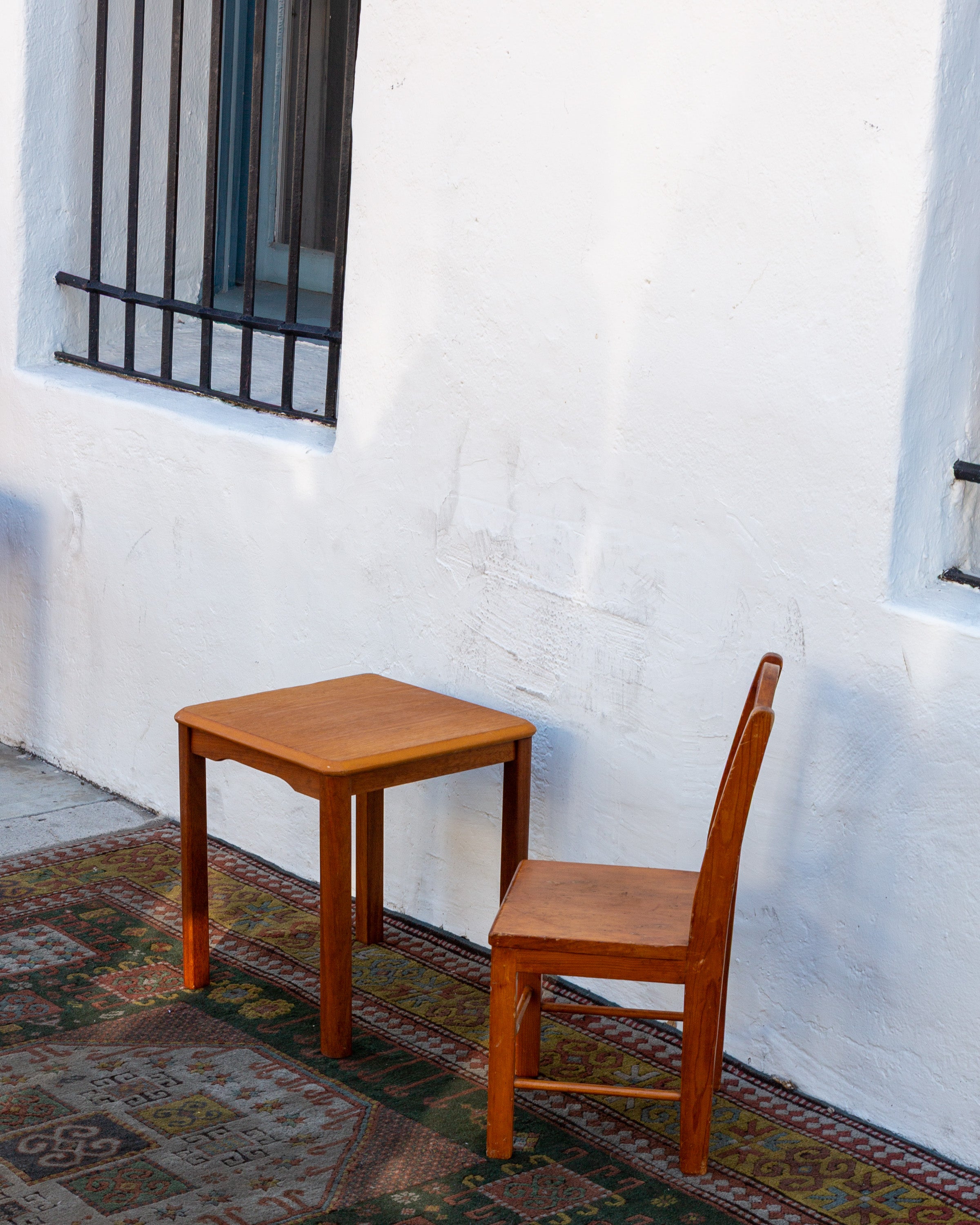 Vintage Teak Square Side Table