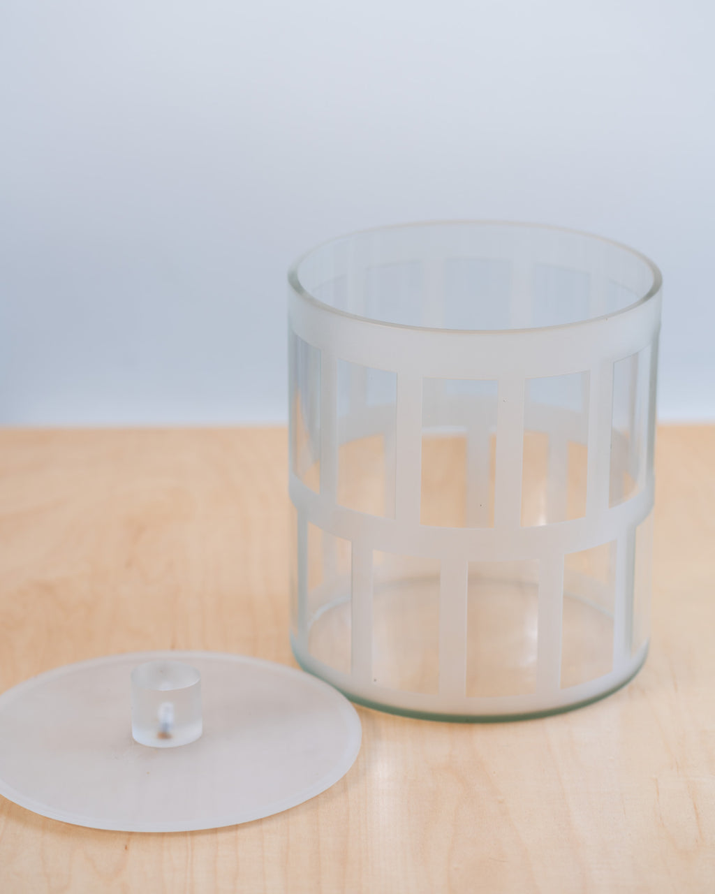 BEST Modernist Canister Glass and Acrylic