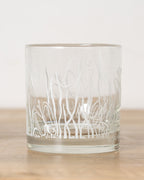 Mid Century Modern Georges Briard White Butterfly Glasses (Set of 8)