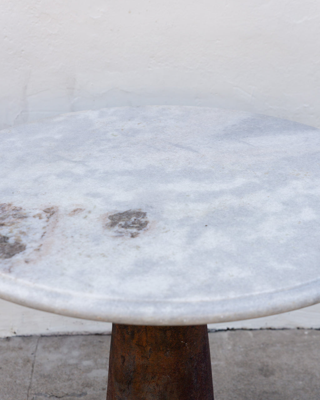 Industrial Base with Solid Marble Top