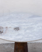 Industrial Base with Solid Marble Top