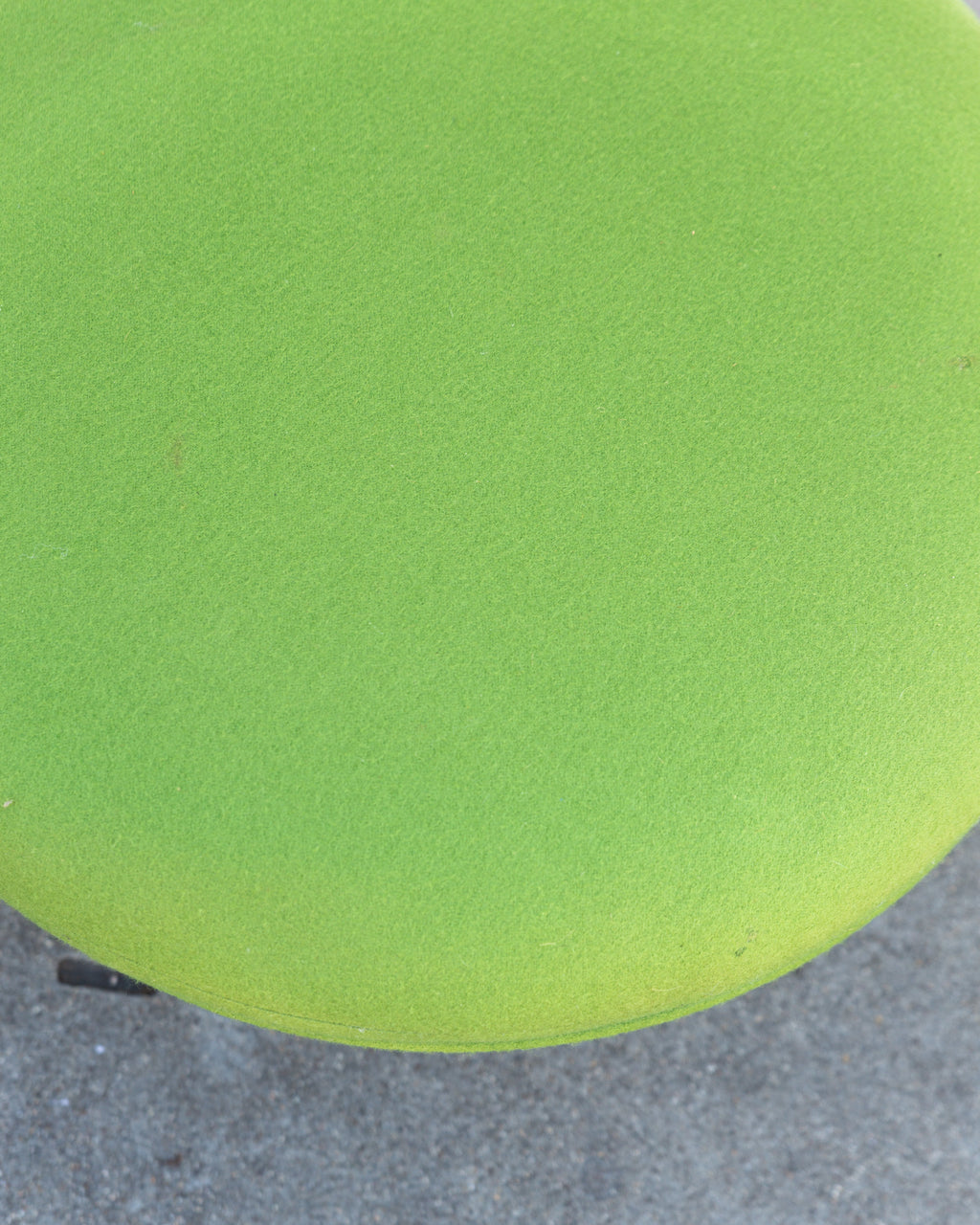 Warren Platner Green Ottoman for Knoll