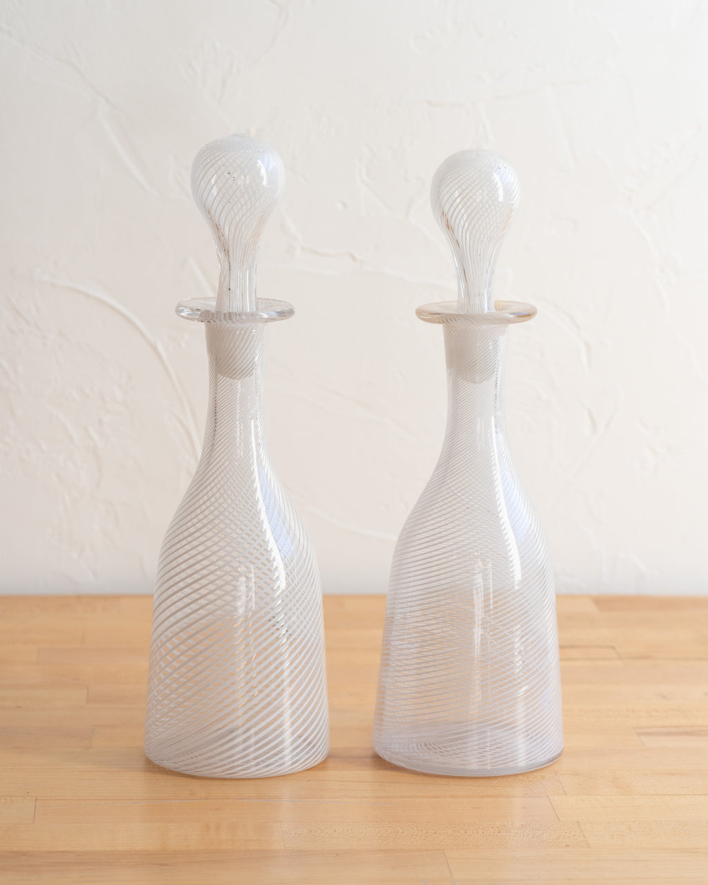Pair of Murano Stopper and Bottles
