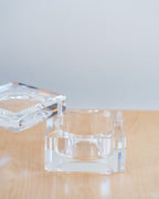 Chunky Faceted Lucite Box by Alessandro Albrizzi