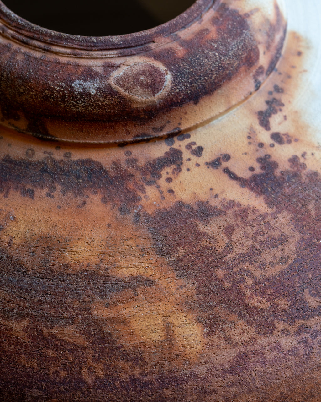 Large Mid Century Signed Raku Pottery in the Style of Otto Heino