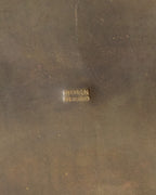 MCM Mexican Inlaid Serpent Keepsake Box made from Brass, Wood, and Stone