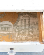 1920s Distressed White Three Drawer Chest