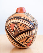 Polychrome Hopi Jar/Vase by Tom Polacca signed (1935-2003)