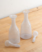 Pair of Murano Stopper and Bottles