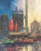 American Modernist Abstract Painting By John Frederick Helm, Jr