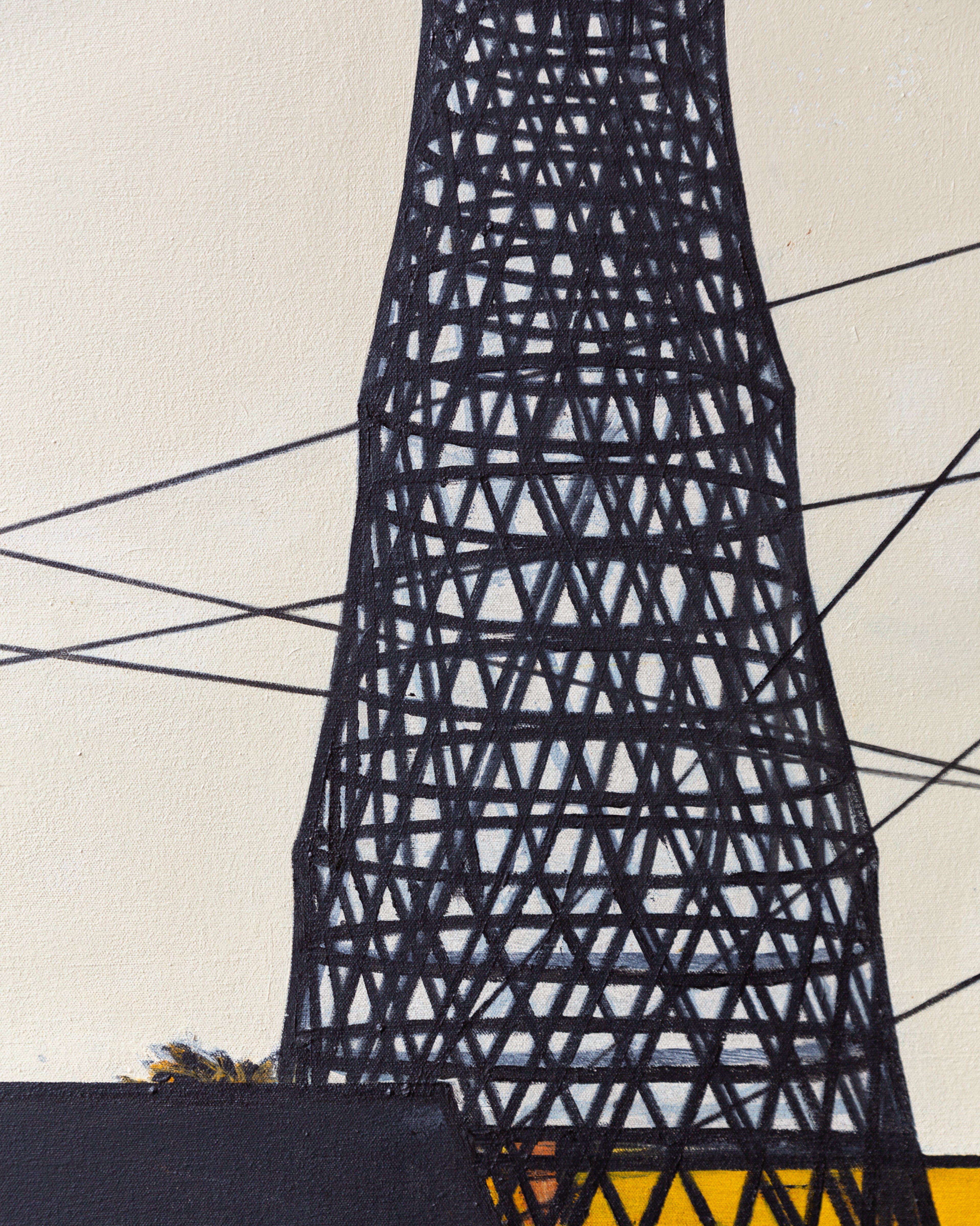"Transmission Tower II" Oil on Canvas By William Steiger