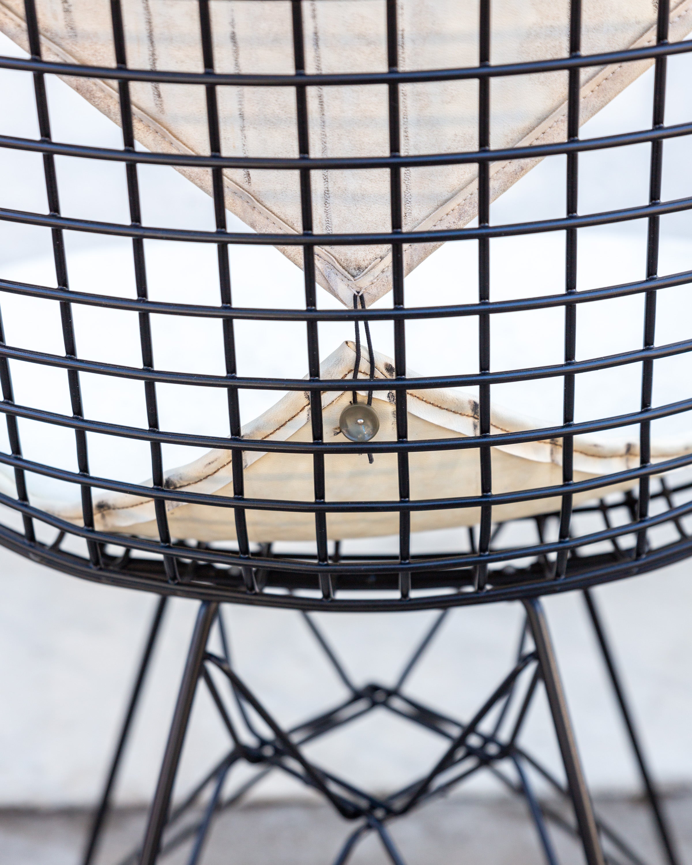 Eames DKR-2 Early 1950's New Powder Coat with Original Cushions