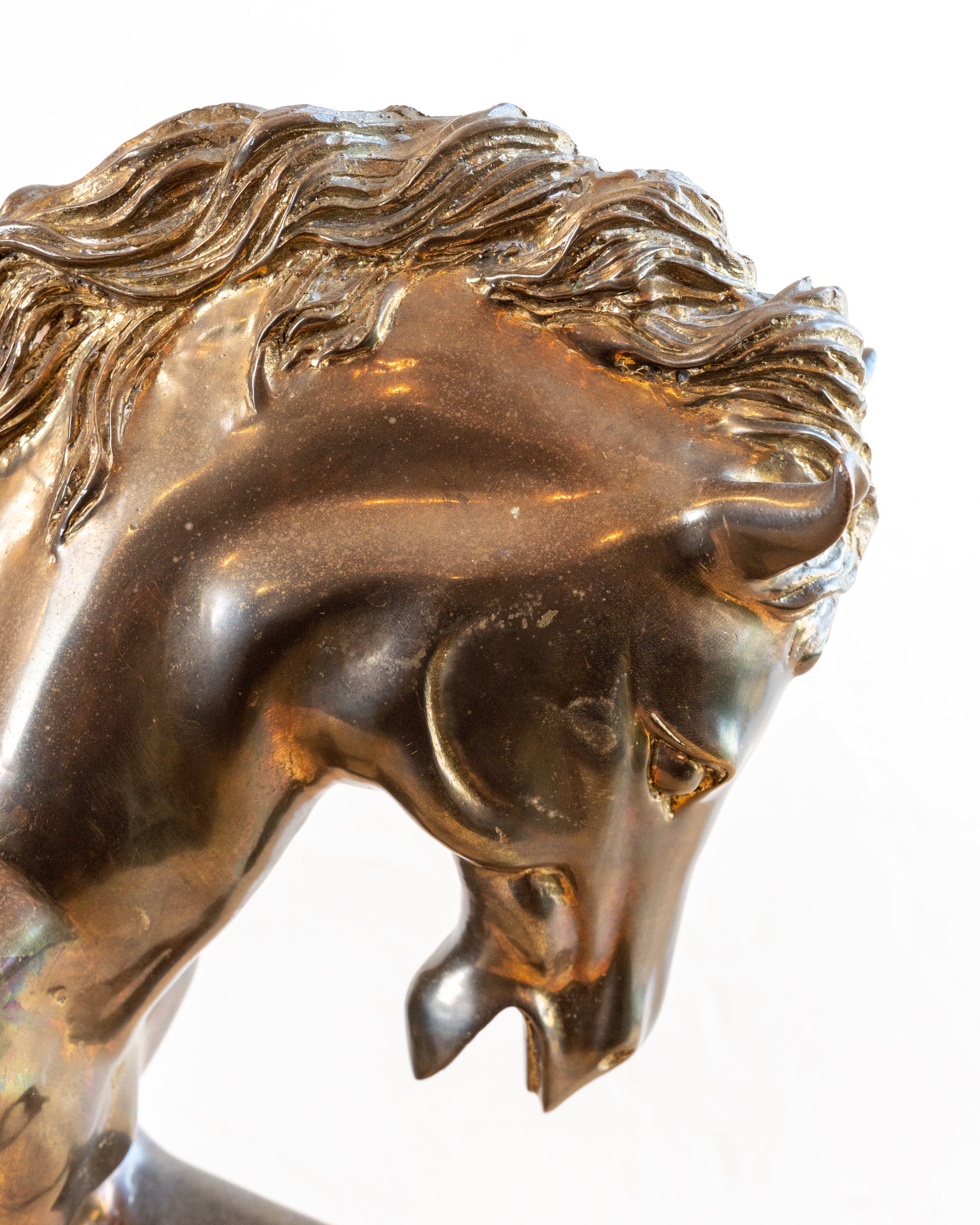 Large Brass Horse 1970's