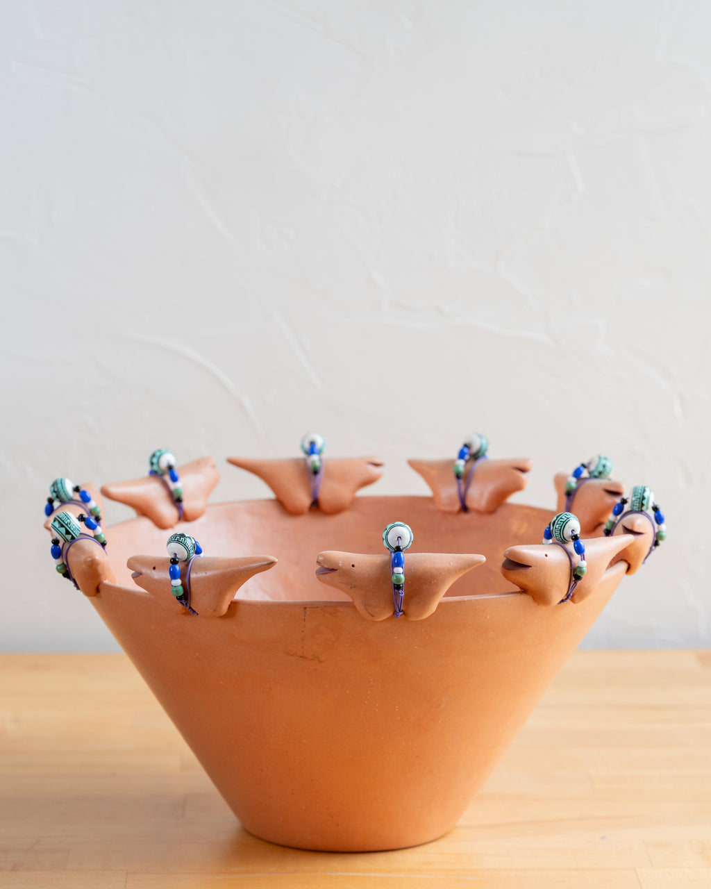 Whimsical Art Pottery Large Pot by Robin Spear