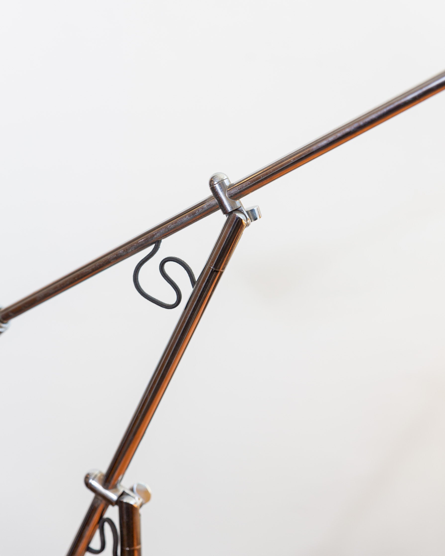 Vintage Chrome Articulated 2 Weighted Arms And Rotating Base Desk Lamp In The St