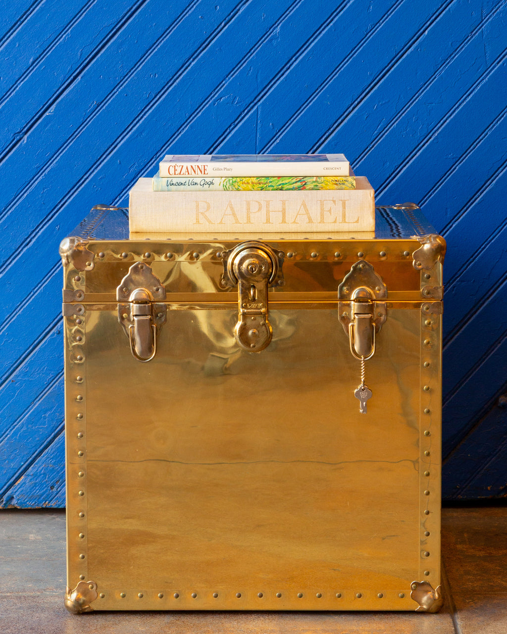 Vintage Brass Trunk with Keys