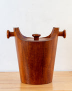Large Vintage Teak Ice Bucket By Scan Look AQ