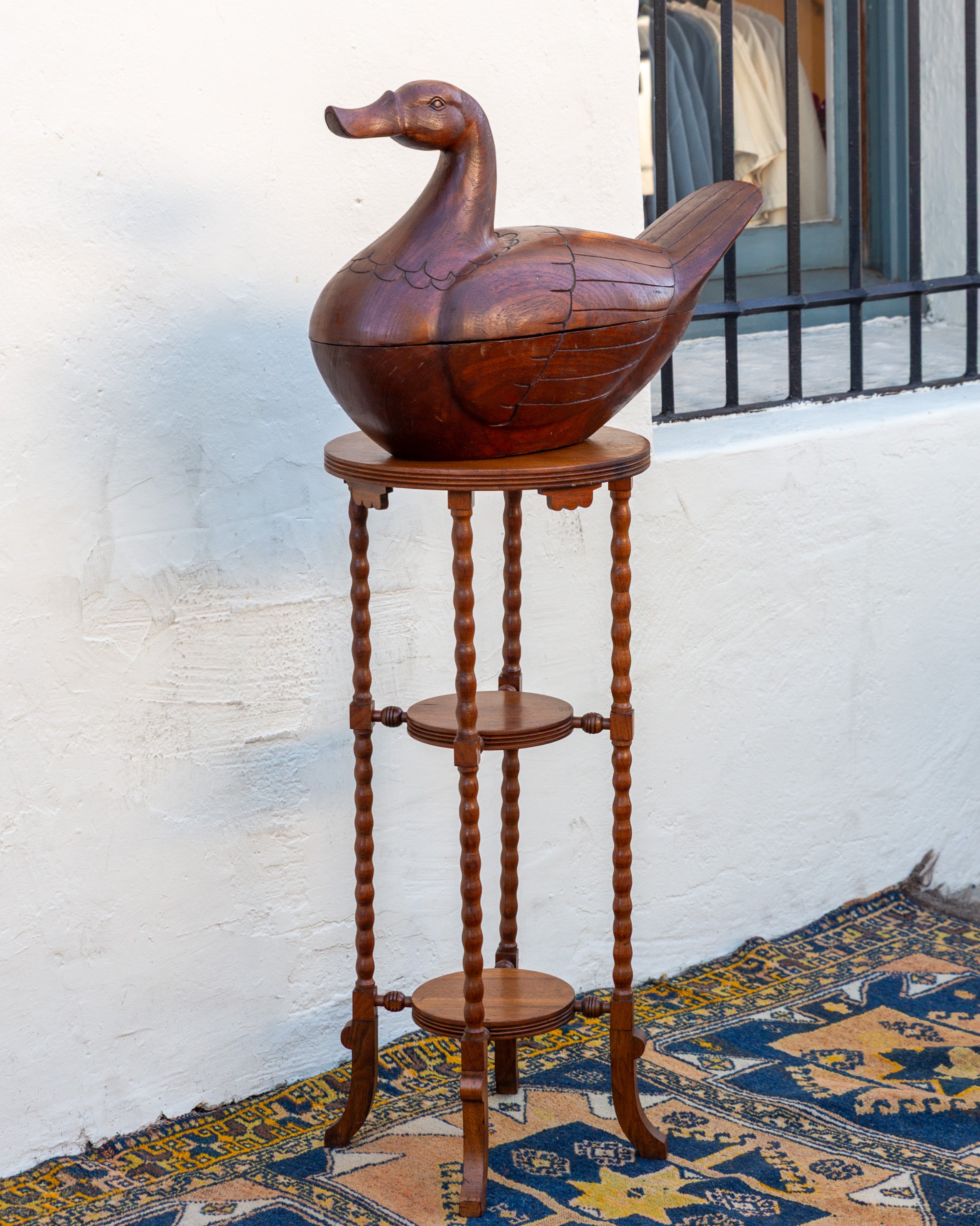 Giant Carved Duck Box