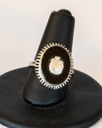 10K White Gold Coat of Arms Ring