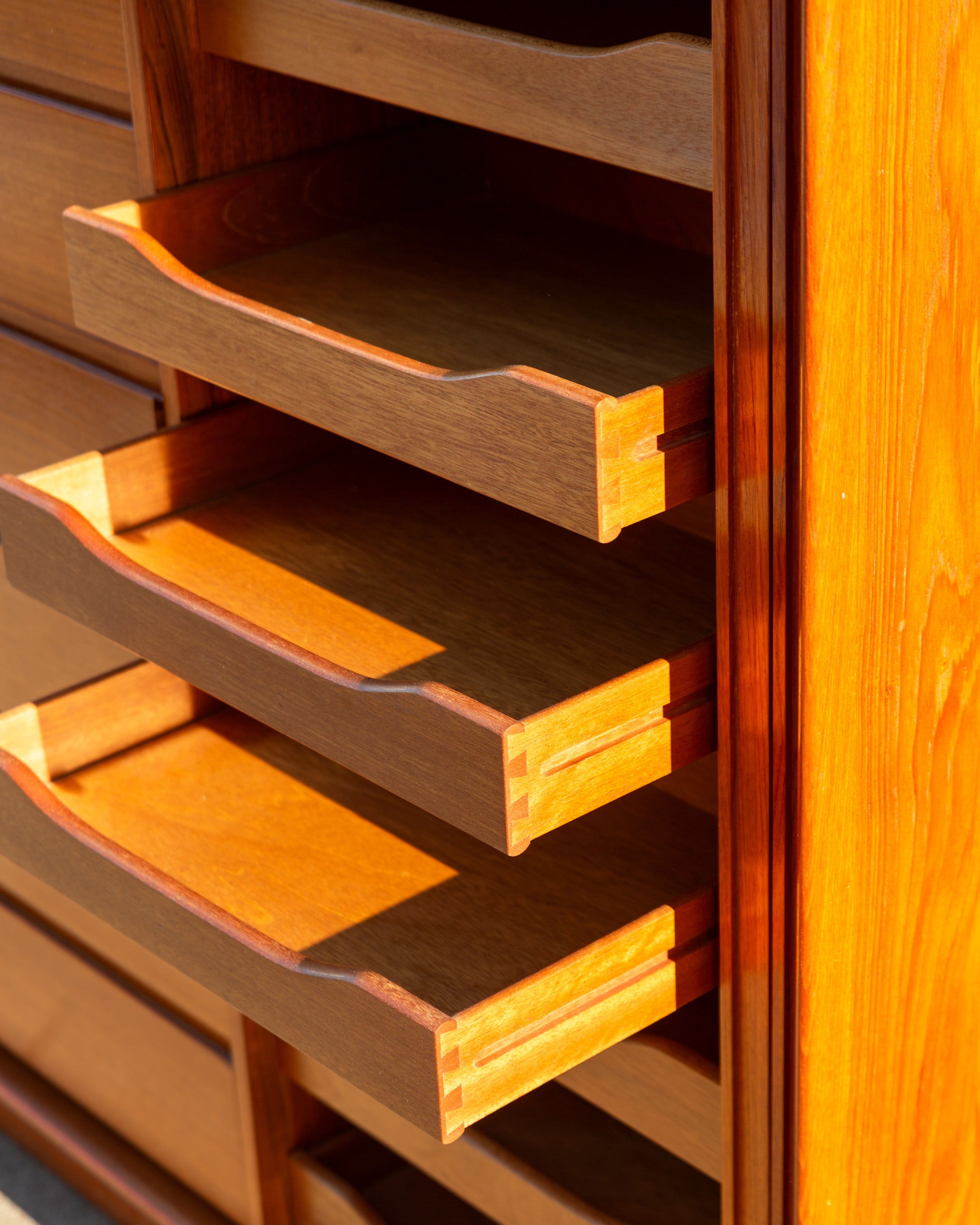 Vintage 1960s Danish Teak Dresser/Wardrobe