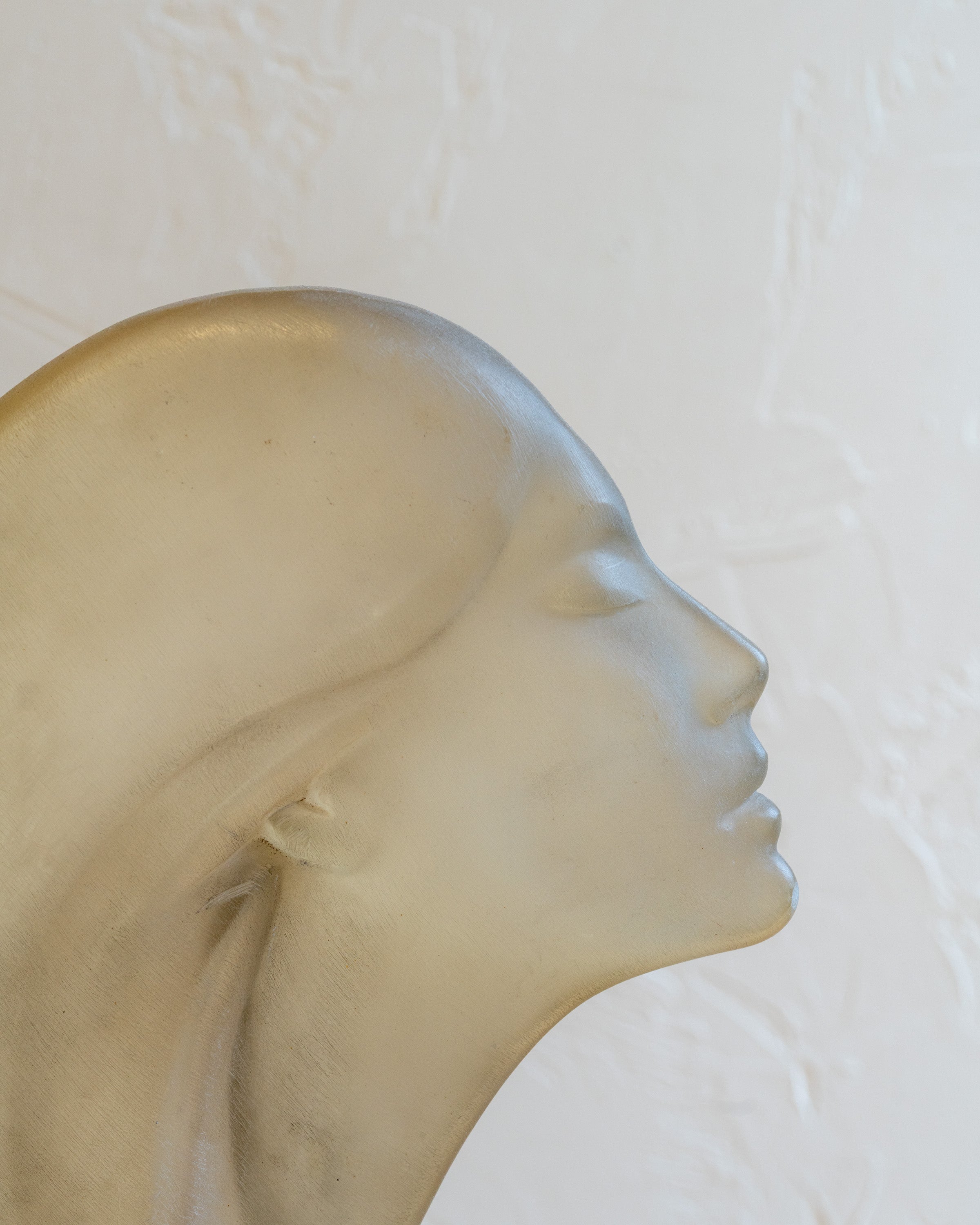 Stargazer David Fisher Lucite Sculpture Bust Art Deco Woman