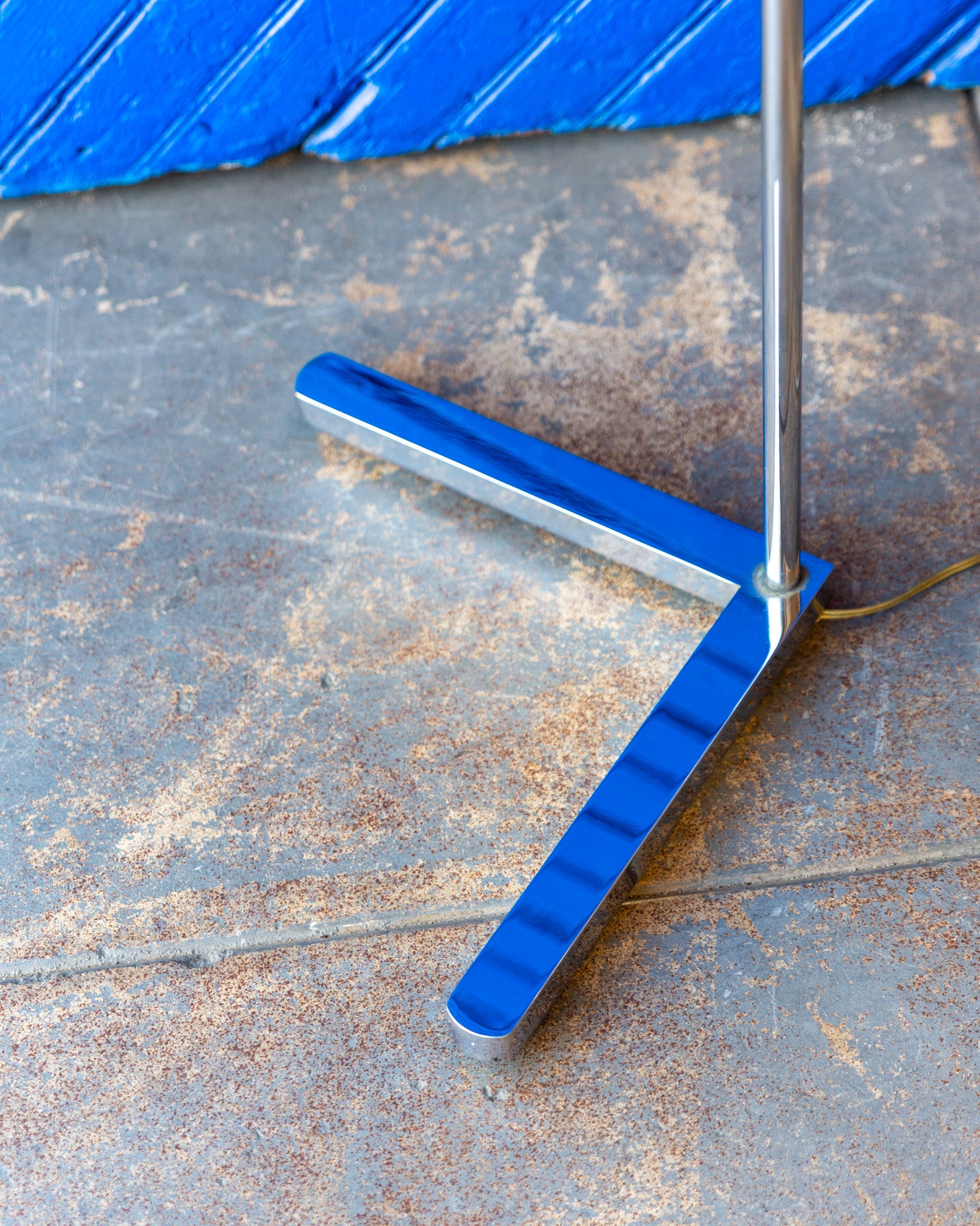 Mid Century Modern Chrome Pharmacy Style Floor Lamp by Casella Lighting