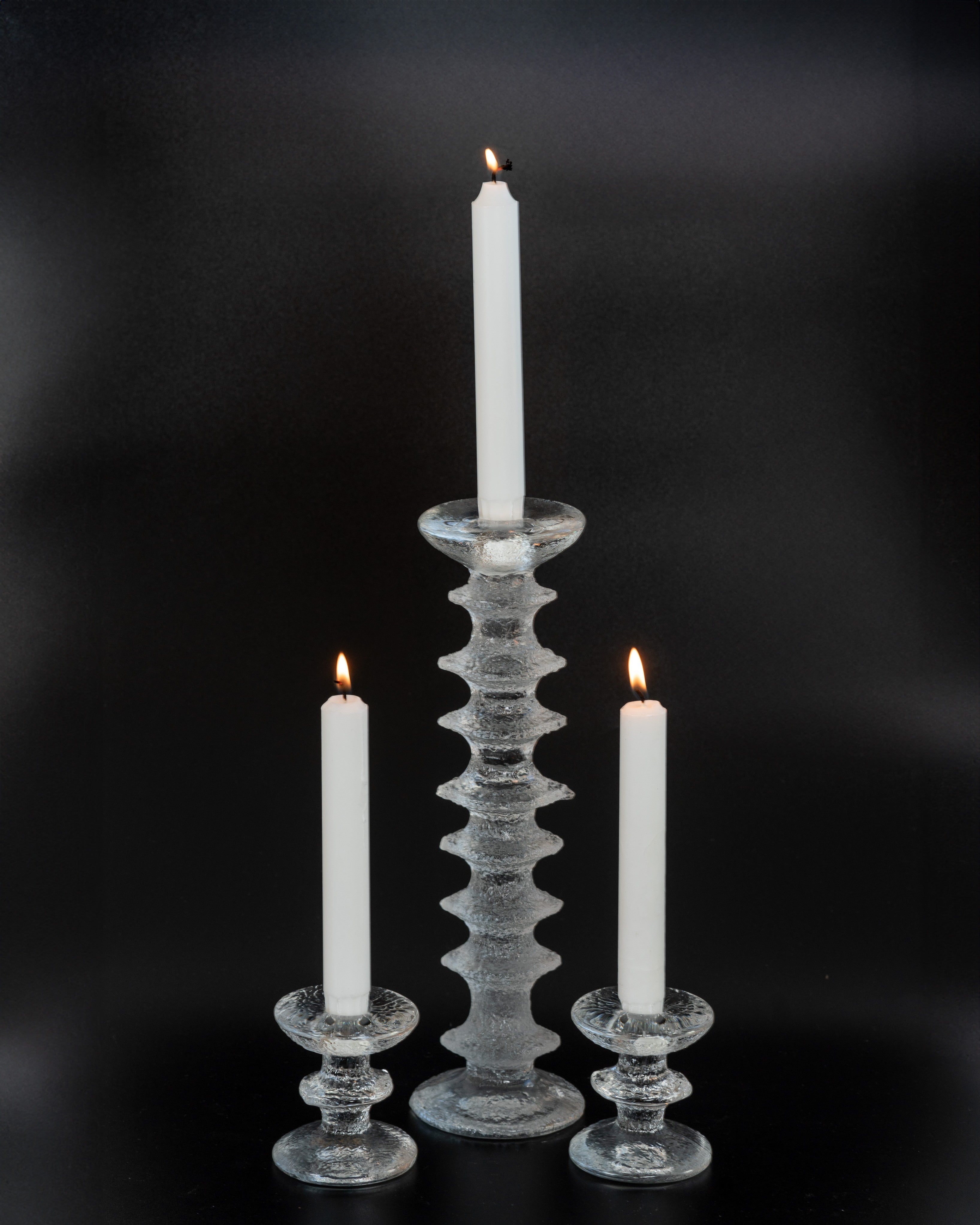 Finland Modern Glass 'Festivo' Candle by Timo Sarpaneva