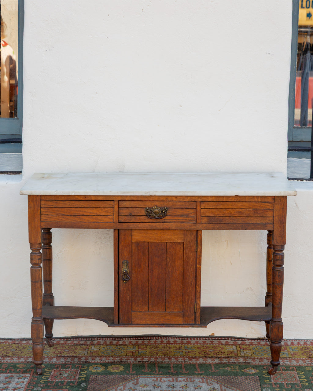 Antique Edwardian Marble Top Wash Stand