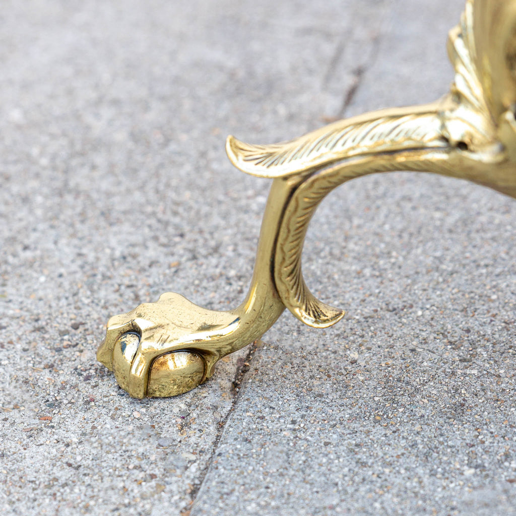 Monumental French Regency Andirons From The Late 18th Century - A Pair