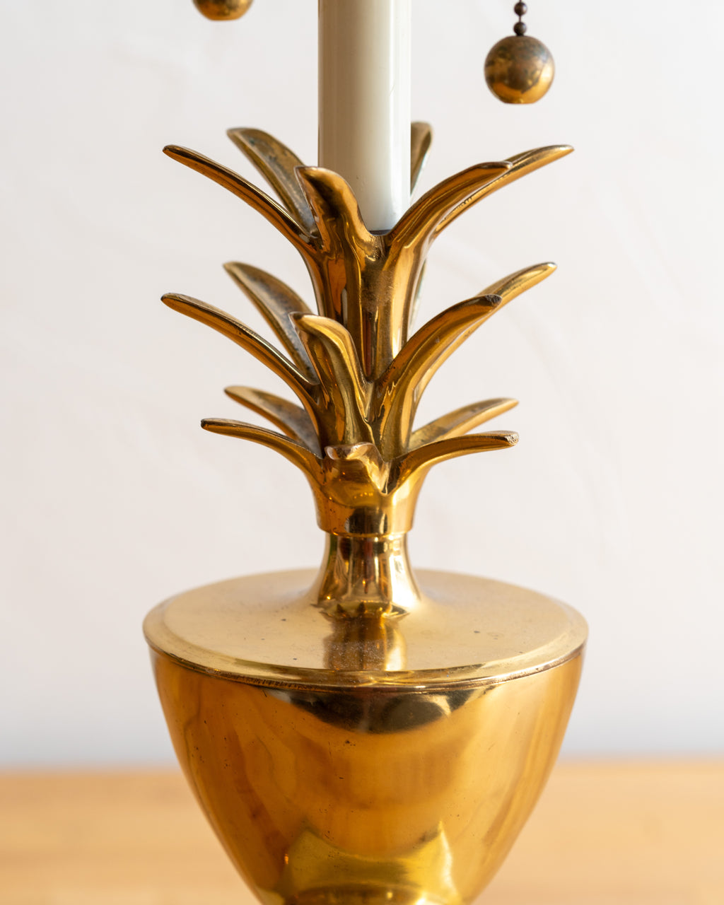 Vintage 1970's Solid Brass Pineapple Lamp