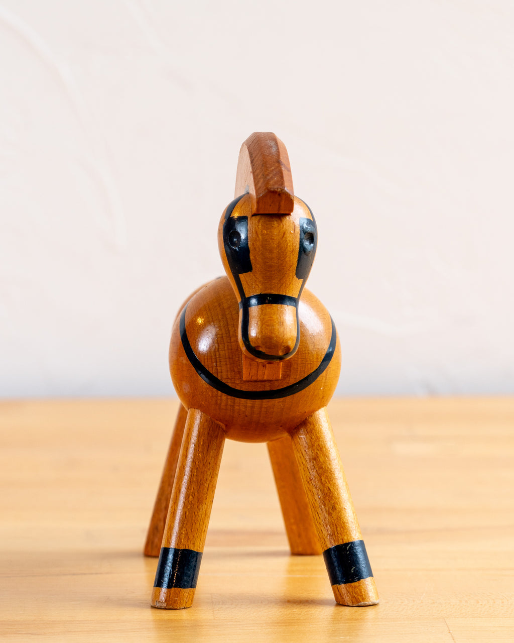 Kay Bojesen Denmark Wood Pony with Harness Toy Horse