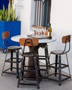 Industrial Stools, Set of 4