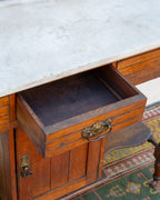 Antique Edwardian Marble Top Wash Stand