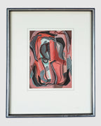 Abstract Gouache On Paper By John C. Ayers