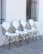 Eames DKR-2 Early 1950's New Powder Coat with Original Cushions
