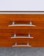Vintage 1960s Vista of California, Walnut 3-Drawer Dresser