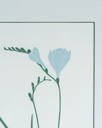 Early Rare Henry Evans Linocut "Freesia" LTD ED 146/150 Pencil Signed, 1985