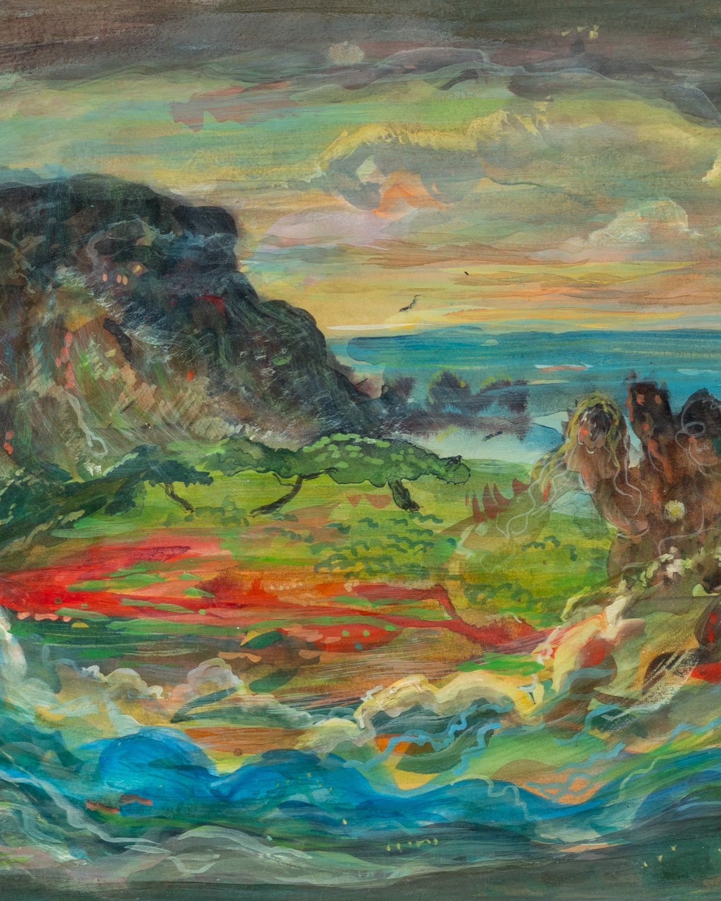 Martin Baer (1894-1961) mixed media on paper , 1948