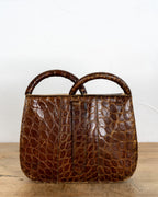 Vintage 1930's/40's Croc Clutch